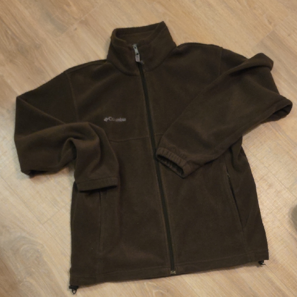 Columbia Dark Olive Lightweight Fleece Jacket